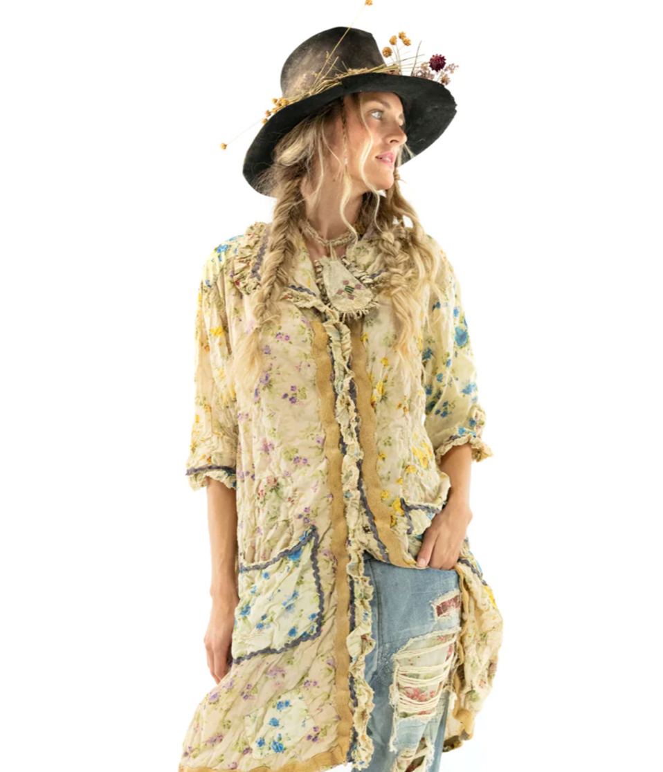 Magnolia Pearl .... Floral Sipsey Smock Dress