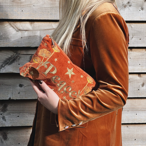 Peace Velvet Pouch