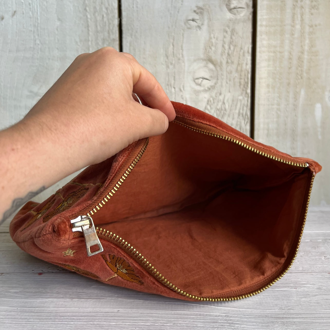 Peace Velvet Pouch