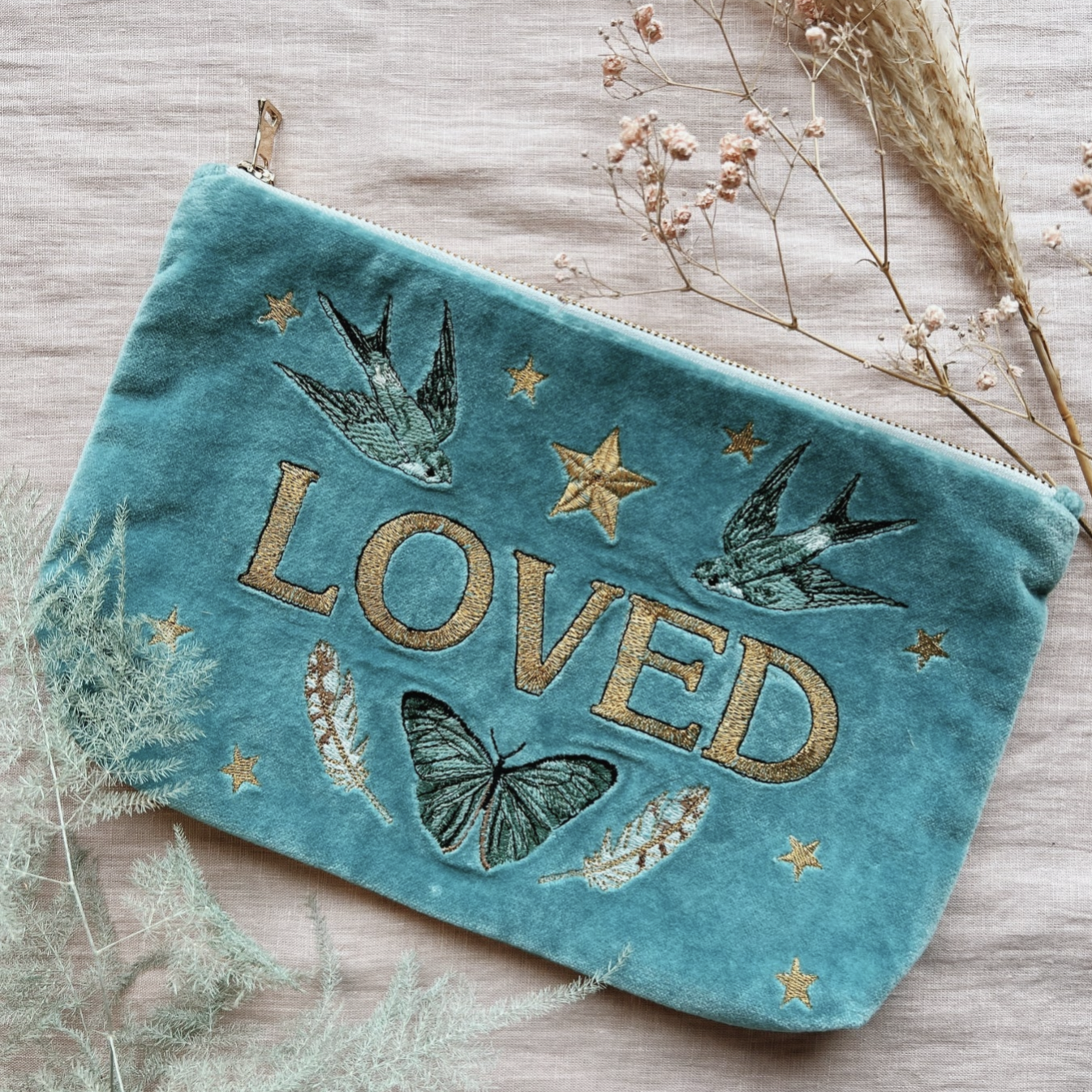Loved Velvet Pouch