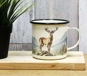 Enamel Camping Mug Wild Deer