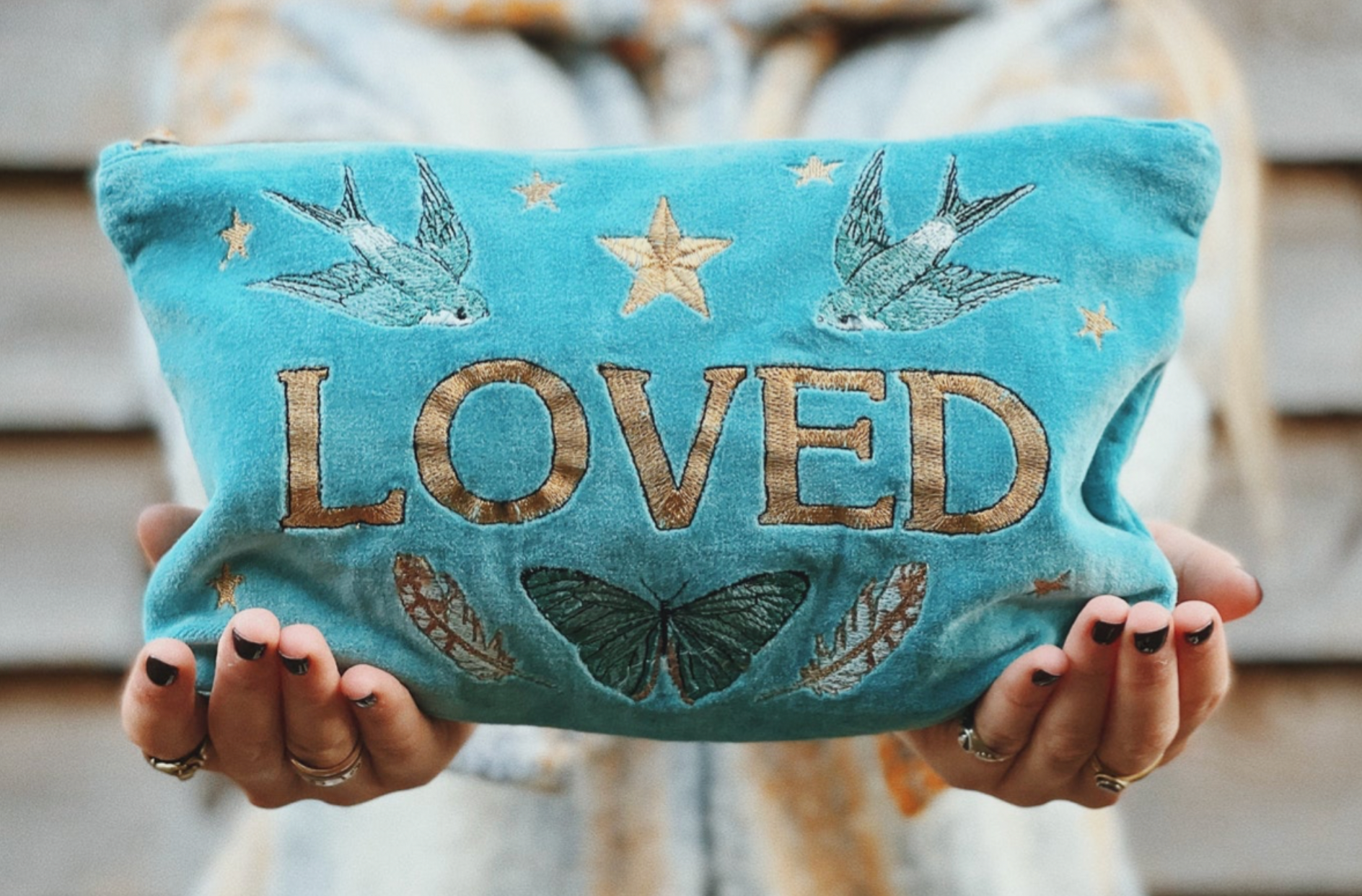 Loved Velvet Pouch