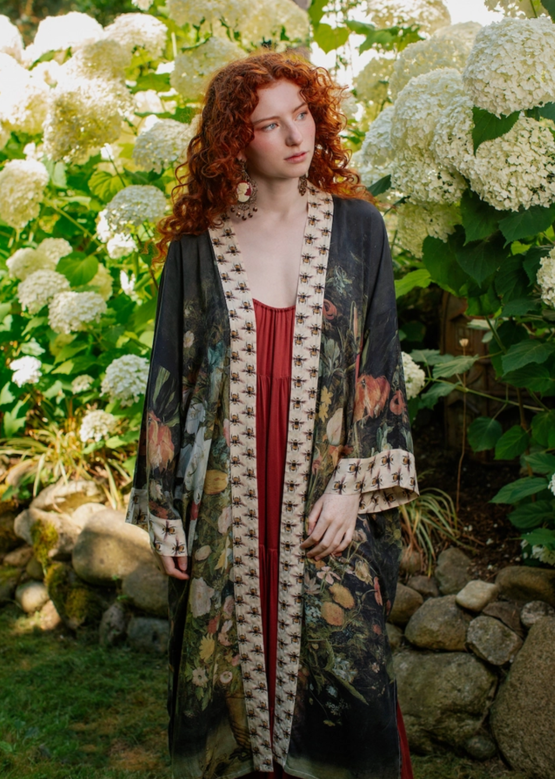 Market of Stars ..... I Dream in Flowers Duster Kimono