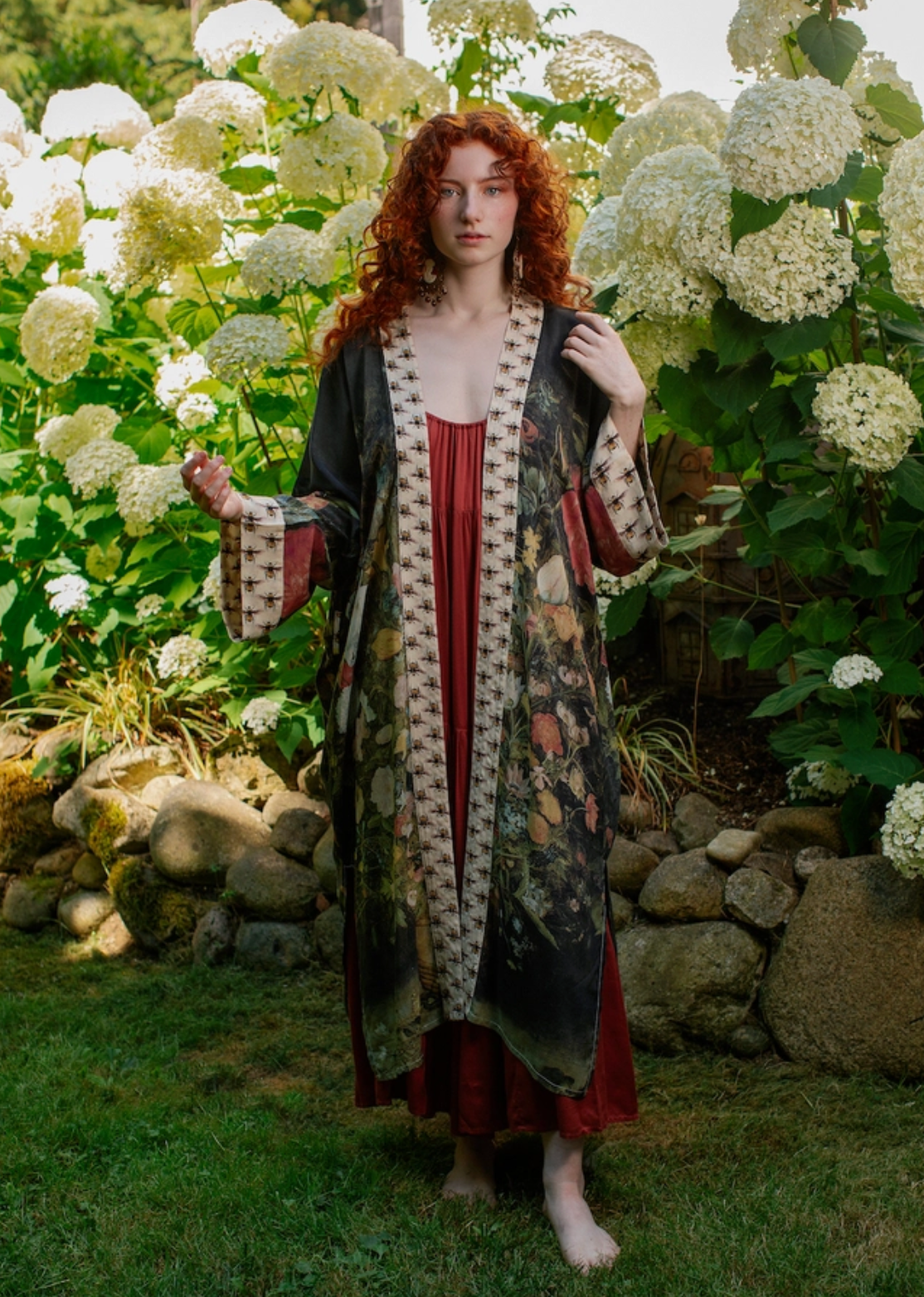 Market of Stars ..... I Dream in Flowers Duster Kimono