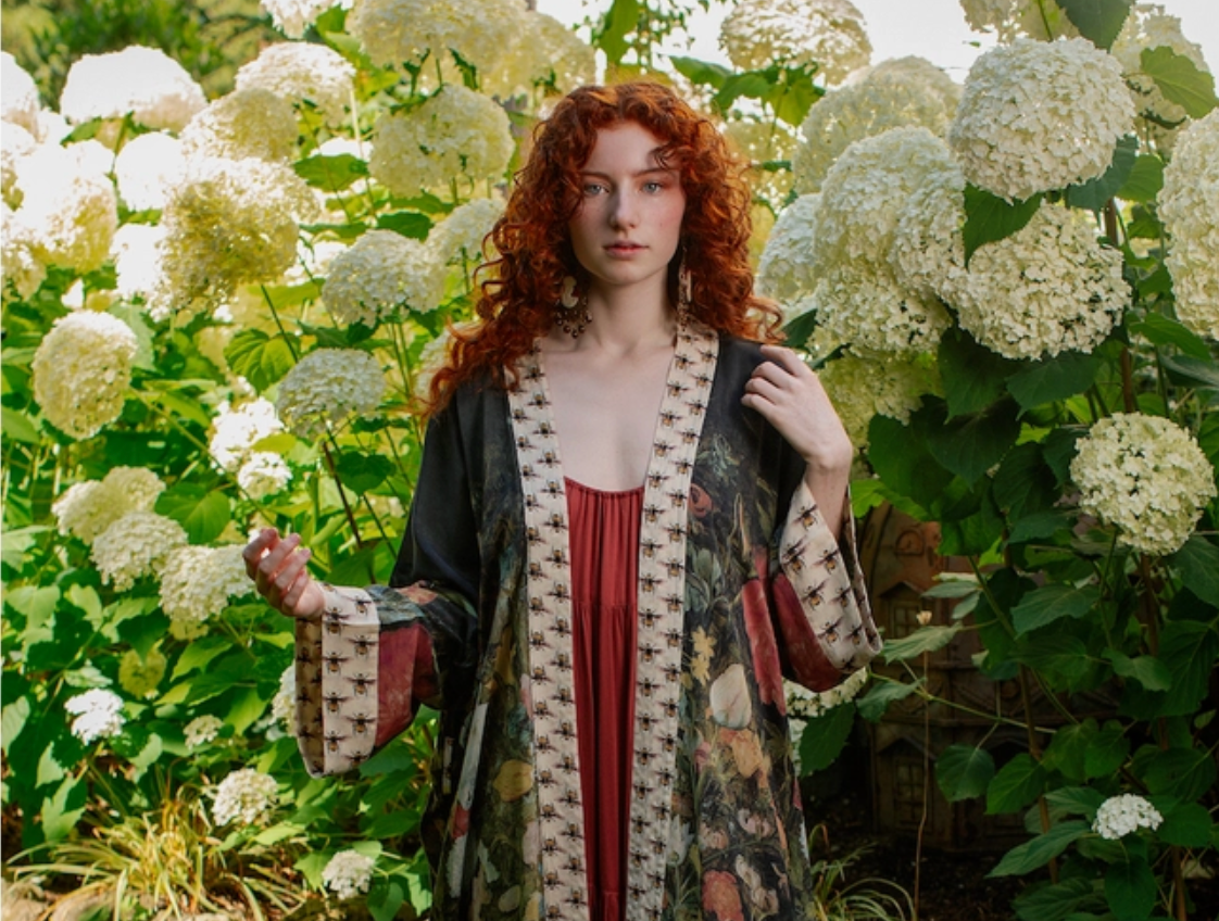 Market of Stars ..... I Dream in Flowers Duster Kimono