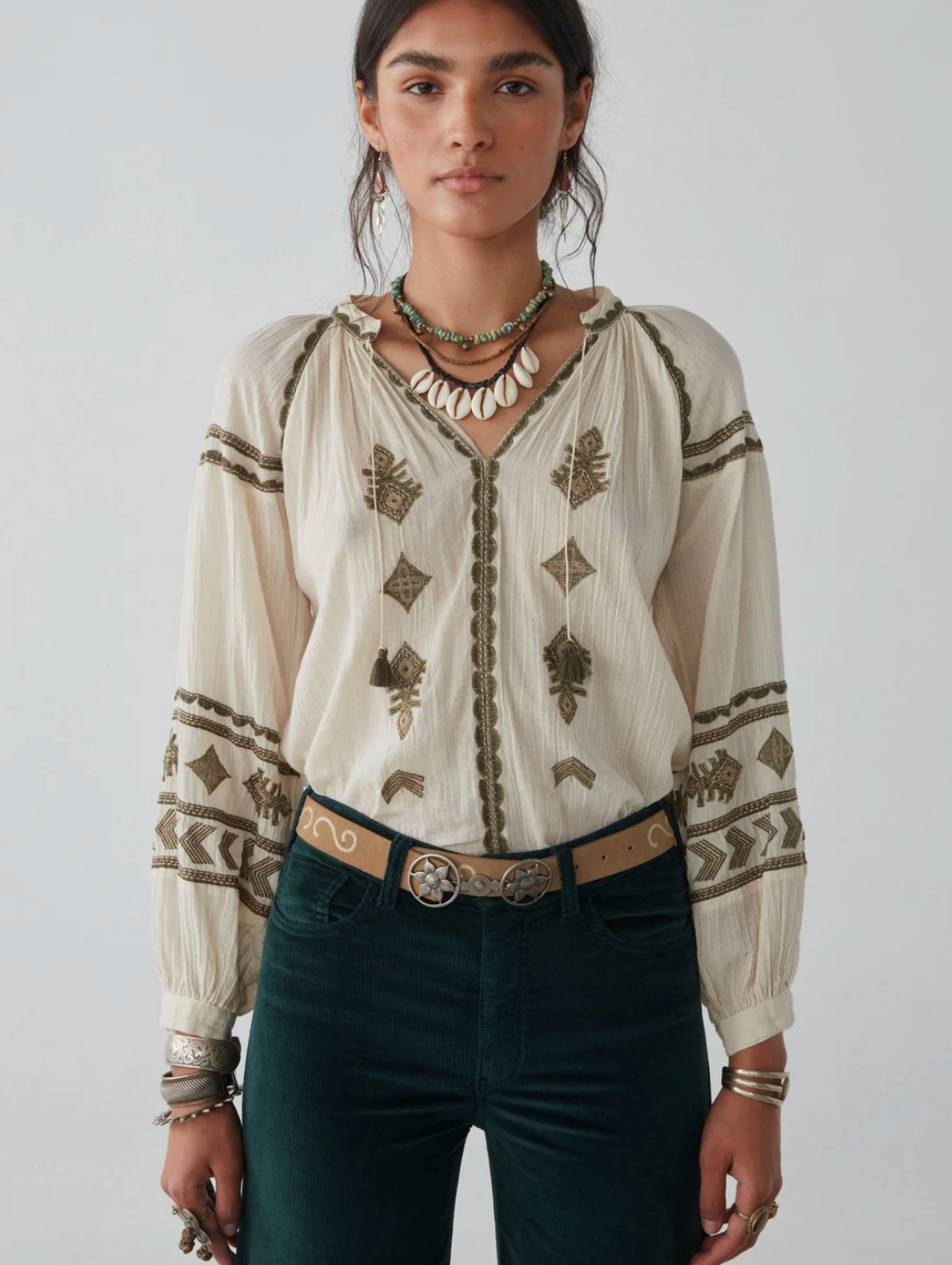 Maison Hotel  Audrey Blouse Celo Finito - On Sale