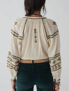 Maison Hotel  Audrey Blouse Celo Finito - On Sale