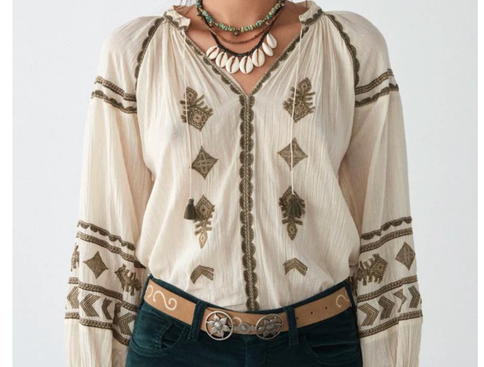 Maison Hotel  Audrey Blouse Celo Finito - On Sale
