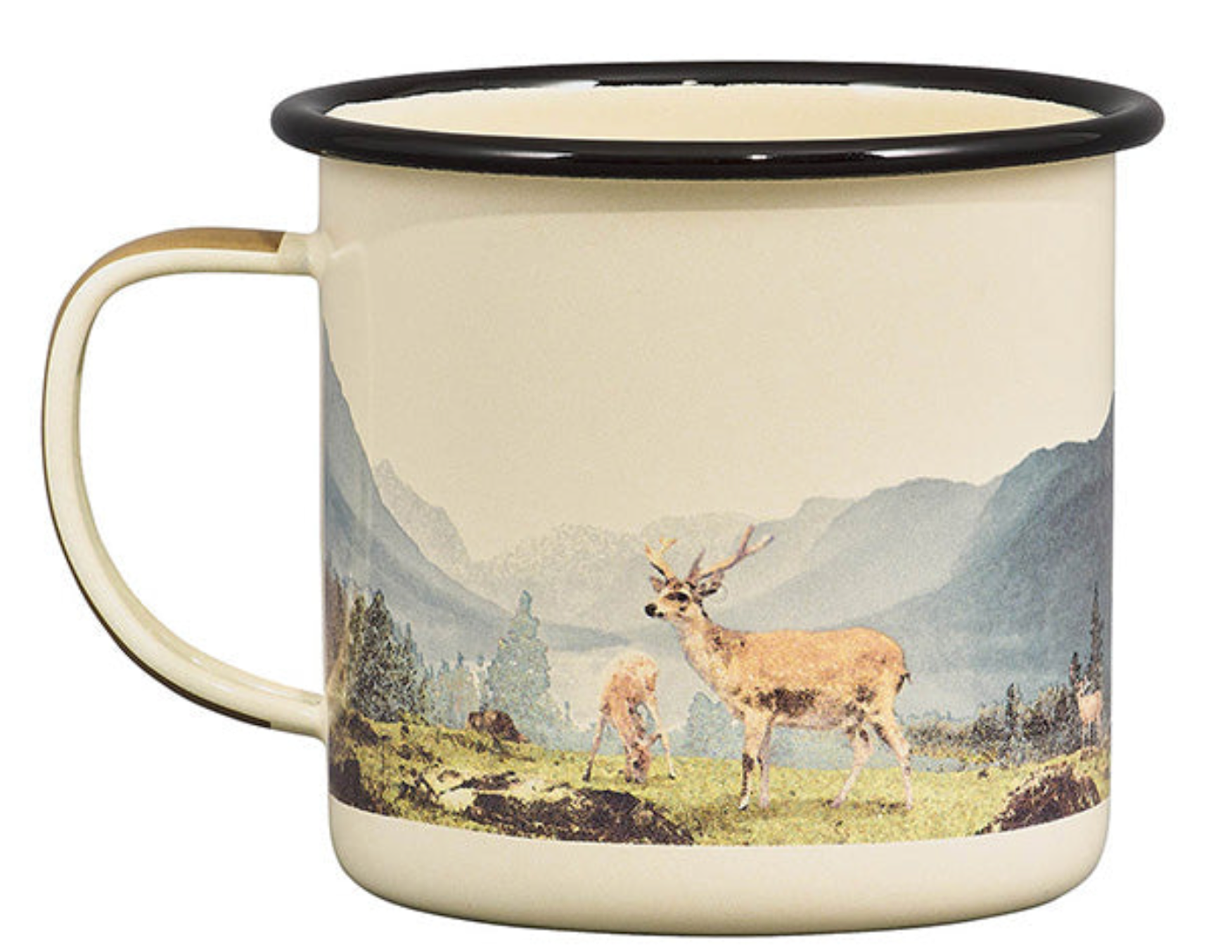 Enamel Camping Mug Wild Deer