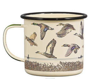 Enamel Camping Mug Flying Ducks