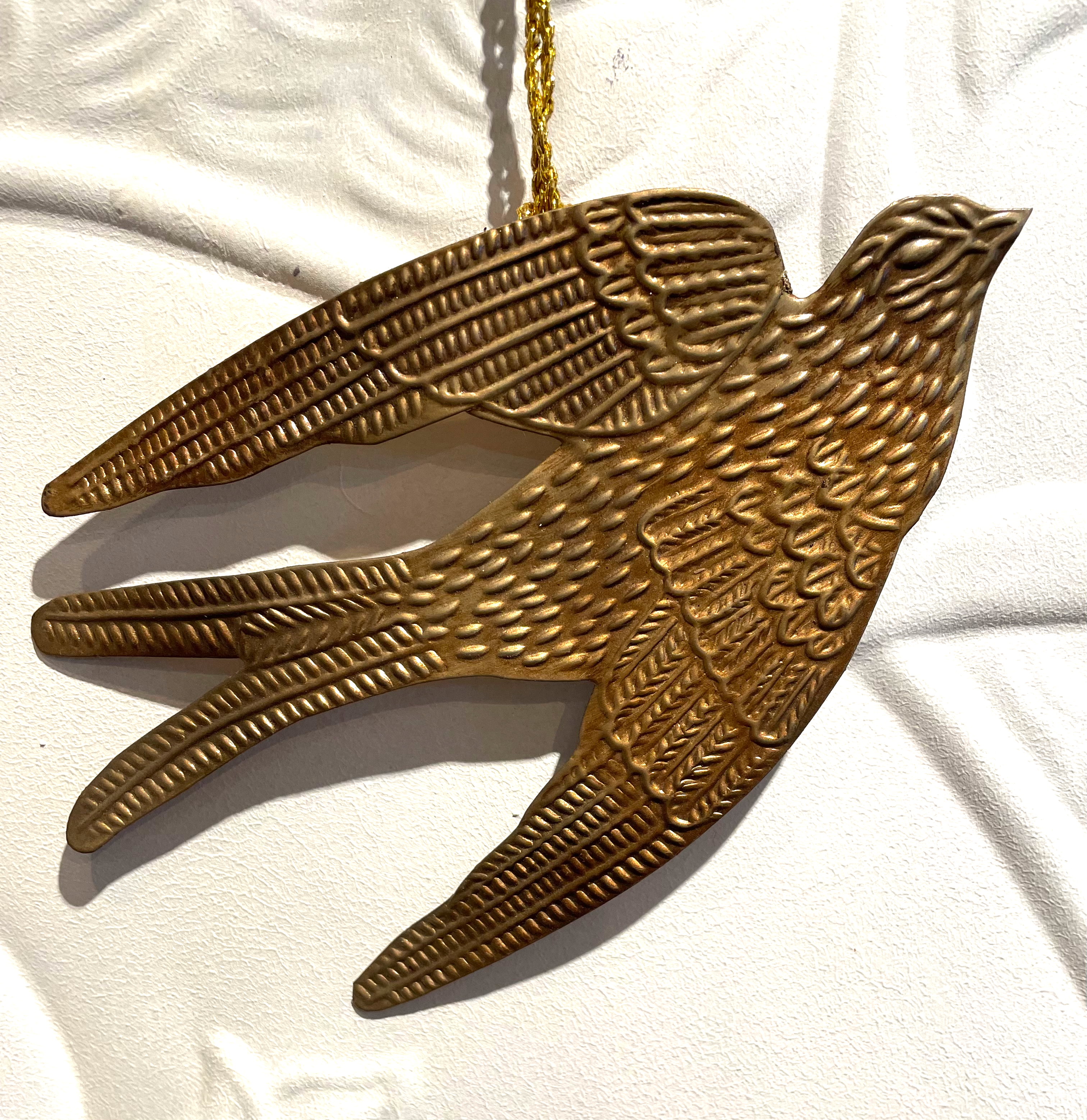 filigree metal swallows
