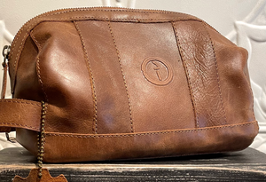 leather toiletries bag