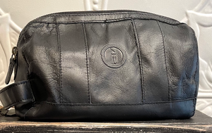 leather toiletries bag
