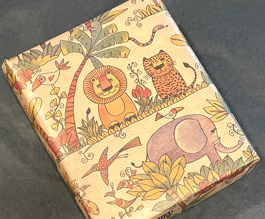 jungle wrapping paper