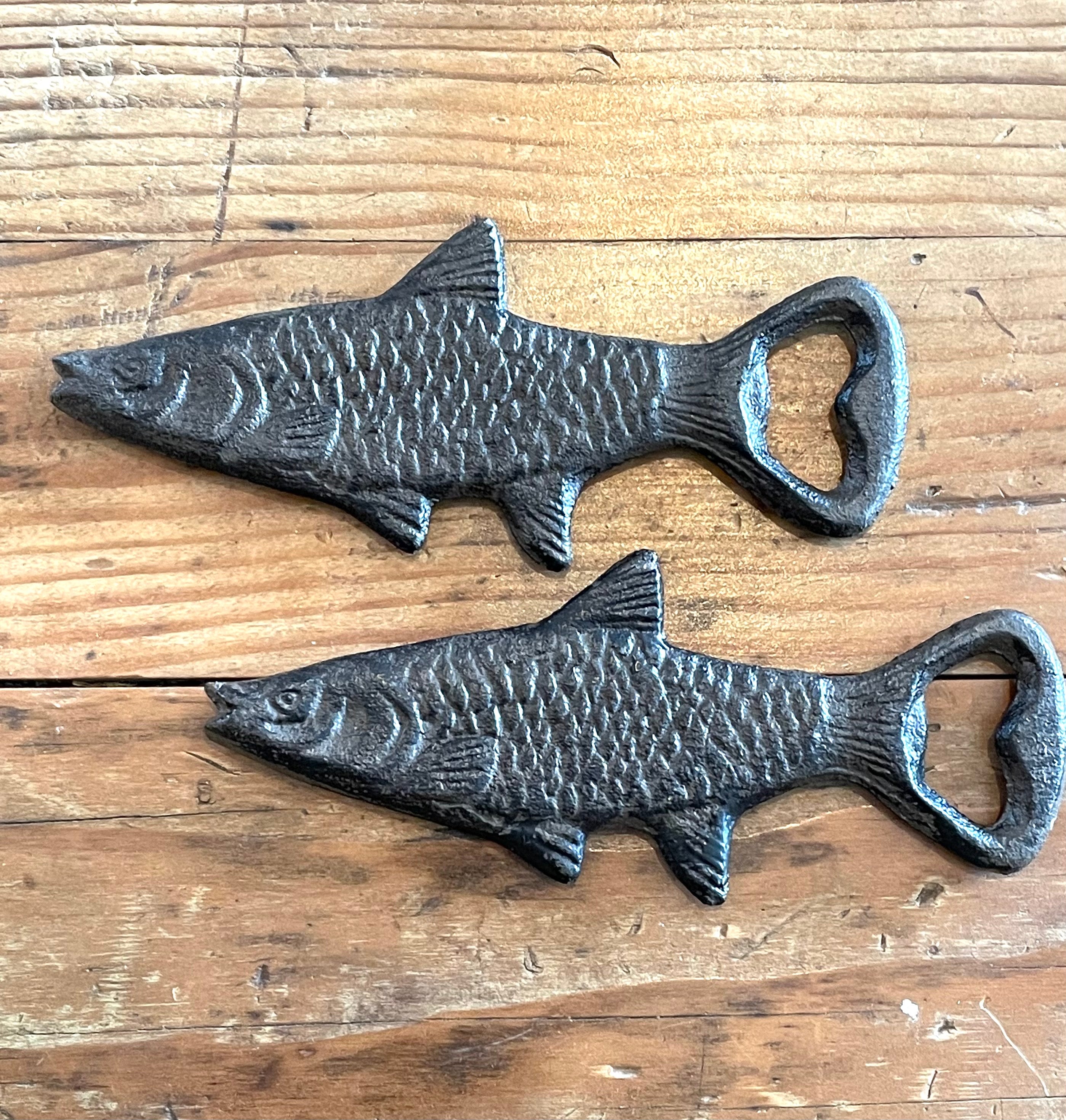 iron fish bottle opener