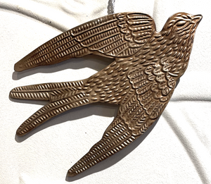 filigree metal swallows